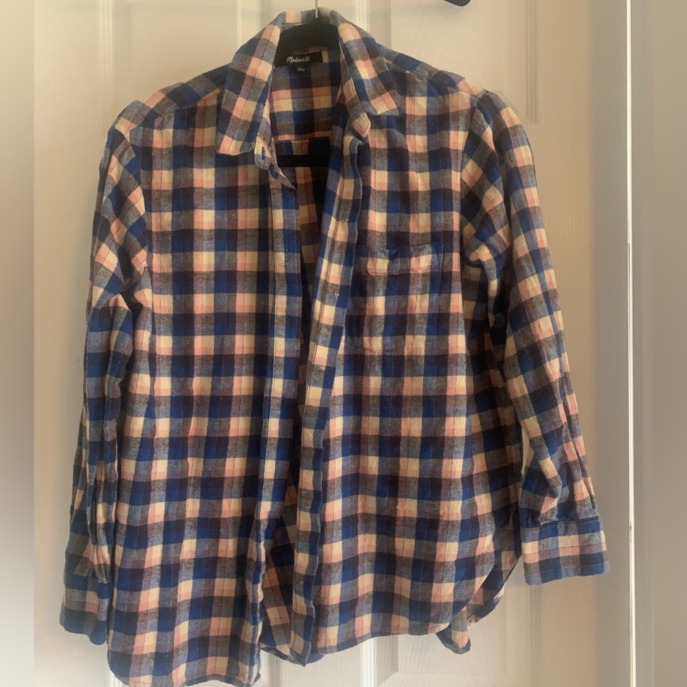 Madewell flannel button up shirt